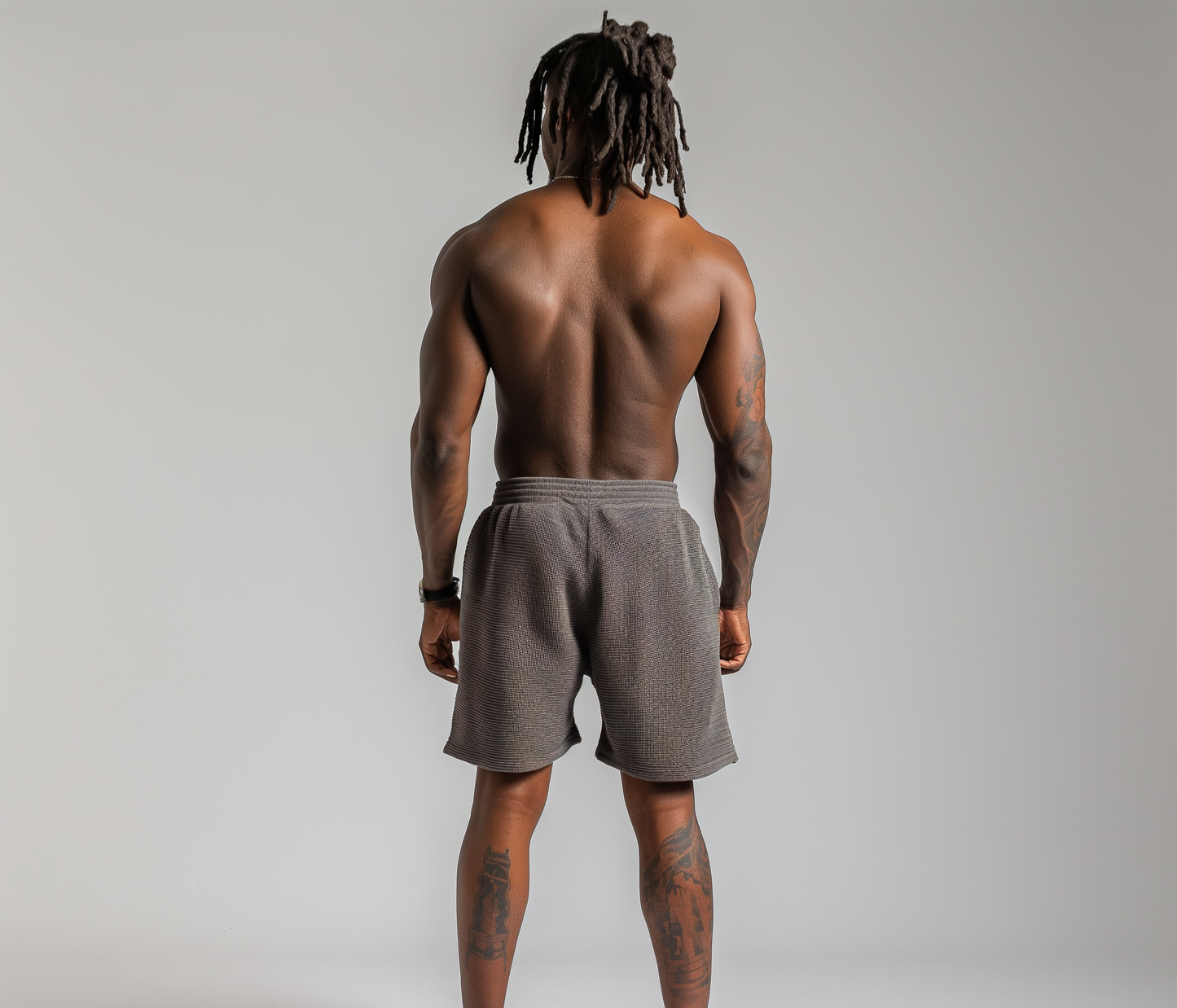 Storm Gray Waffle Shorts