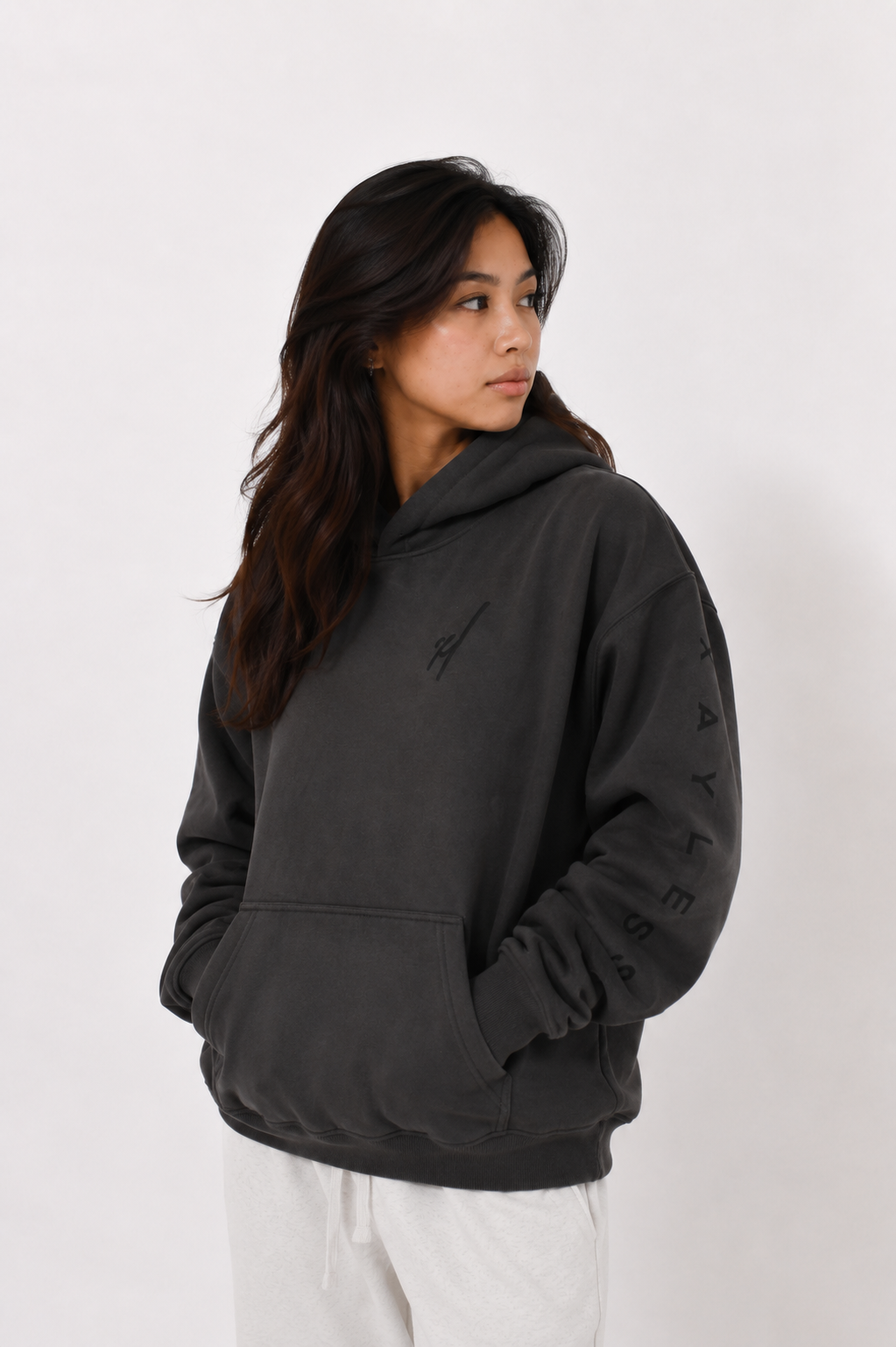 Charcoal Edge Oversized Hoodie