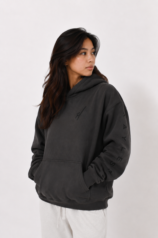 Charcoal Edge Oversized Hoodie