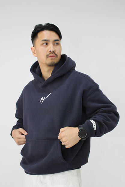 Denim Navy Drip Hoodie